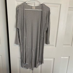 Stripe light weight cardigan